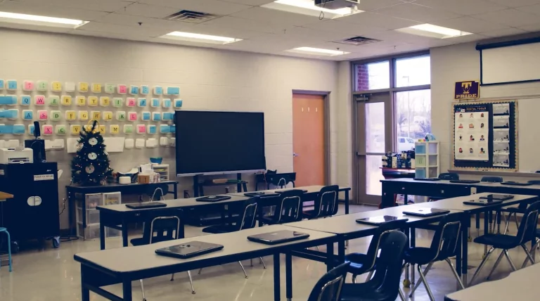 Energy-efficient classroom.