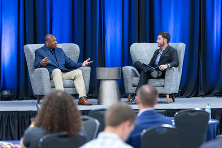 On stage on 2025 summit