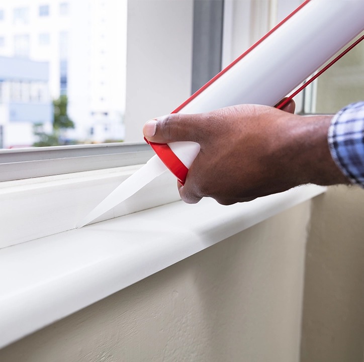 Caulking window