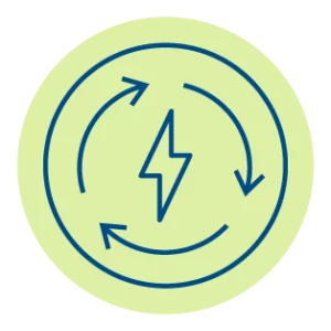 Icon representing selling power back to TVA through Dispersed Power Production.