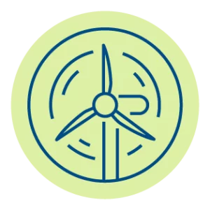 Wind turbine icon.