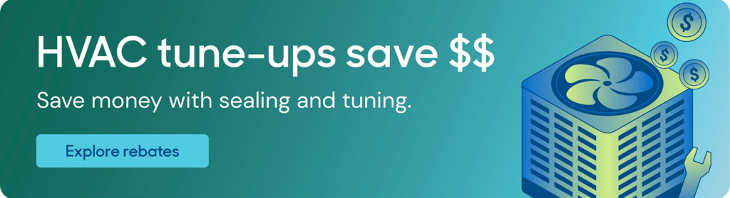 Rebates on HVAC tune-ups (illustration)