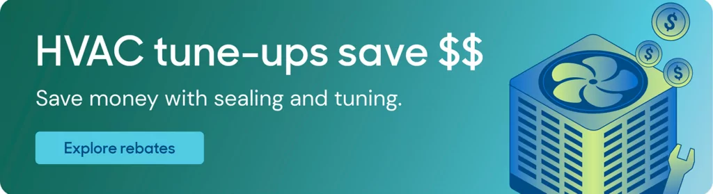 Rebates on HVAC tune-ups (illustration)