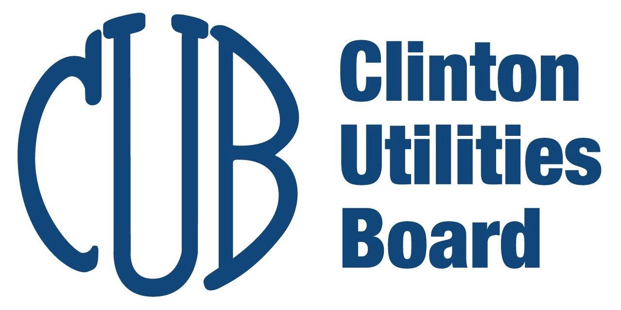 Clinton Utilities Board corporate logo with stylized CUB initials.